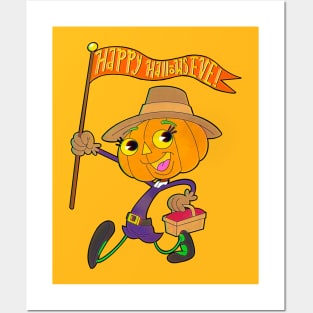 Pretty Pumpkin Posters and Art